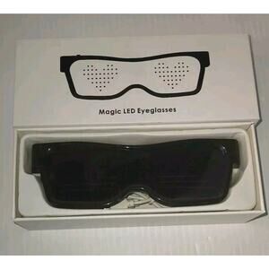 Magic LED Eyeglasses Bluetooth LED Matrix Display Wireless Sunshades Electronic